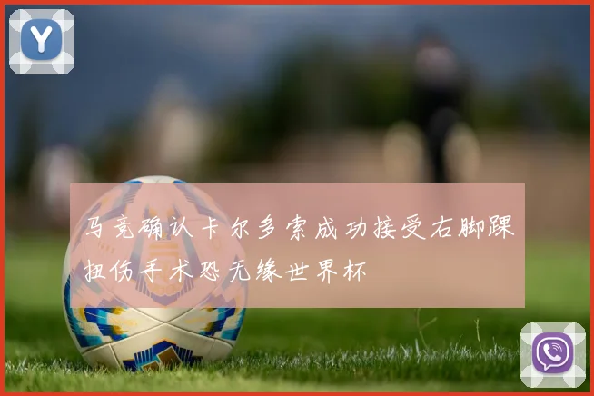 马竞确认卡尔多索成功接受右脚踝扭伤手术恐无缘世界杯
